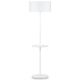 Lampadaire tablette MONACO It's About Romi, abat-jour blanc