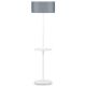 Lampadaire tablette MONACO It's About Romi, abat-jour gris clair