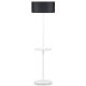 Lampadaire tablette MONACO It's About Romi, abat-jour gris foncé