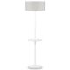 Lampadaire tablette MONACO It's About Romi, abat-jour lin clair