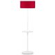 Lampadaire tablette MONACO It's About Romi, abat-jour rouge