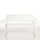 Banc de jardin blanc RAY Woud en aluminium