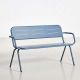 Banc de jardin bleu RAY Woud en aluminium