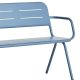 Banc de jardin bleu RAY Woud en aluminium