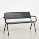 Banc de jardin charbon RAY Woud en aluminium