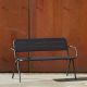 Banc de jardin noir charbon RAY Woud