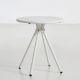 Table de jardin ronde RAY CAFE Woud, coloris blanc