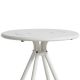 Table de jardin ronde RAY CAFE Woud, coloris blanc