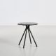 Table de jardin ronde RAY CAFE Woud, coloris noir