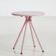 Table de jardin ronde RAY CAFE Woud, coloris rose