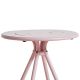 Table de jardin ronde RAY CAFE Woud, coloris rose