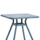 Table de jardin carrée RAY CAFE Woud, coloris bleu