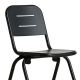 Chaise de jardin noir charbon RAY CAFE Woud