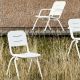 Fauteuils de jardin RAY, RAY LOUNGE et chaises RAY CAFE Woud en aluminium blanc