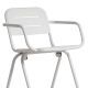 Fauteuil de jardin aluminium blanc RAY Woud