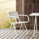 Fauteuil de jardin RAY Woud en aluminium blanc