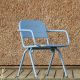 Fauteuil de jardin RAY Woud en aluminium bleu 