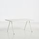 Table de jardin blanche plateau aluminium 160 cm RAY Woud