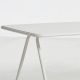 Table de jardin blanche plateau aluminium 160 cm RAY Woud