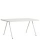 Table de jardin blanche plateau aluminium 160 cm RAY Woud