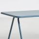 Table de jardin bleue plateau aluminium 160 cm RAY Woud