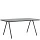 Table de jardin noir charbon plateau aluminium 160 cm RAY Woud