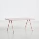 Table de jardin rose plateau aluminium 160 cm RAY Woud