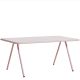 Table de jardin rose plateau aluminium 160 cm RAY Woud