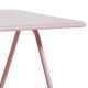 Détail plateau aluminium et piétement de la table de jardin rose 160 cm RAY Woud