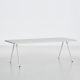 Table de jardin blanche plateau aluminium 220 cm RAY Woud