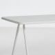 Table de jardin blanche plateau aluminium 220 cm RAY Woud