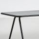 Table de jardin noir charbon plateau aluminium 220 cm RAY Woud