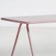 Table de jardin rose plateau aluminium 220 cm RAY Woud