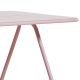 Détail plateau aluminium et piétement de la table de jardin rose 220 cm RAY Woud