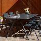 Table de jardin en aluminium 220 x 85 cm noir charbon RAY Woud