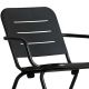 Fauteuil de jardin noir charbon RAY LOUNGE Woud