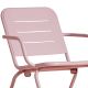 Fauteuil de jardin rose RAY LOUNGE Woud