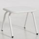 Table basse d'extérieur blanche RAY LOUNGE Woud