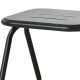 Table basse d'extérieur noire RAY LOUNGE Woud