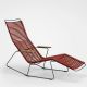 Chaise longue sunrocker coloris paprika CLICK Houe