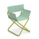 Fauteuil pliant toile menthe/métal vert SNOOZE Emu