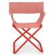 Fauteuil pliant toile rouge/métal rouge SNOOZE Emu