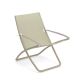 Fauteuil relax tile beige/métal tourterelle SNOOZE Emu