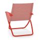 Fauteuil relax toile rouge/métal rouge SNOOZE Emu