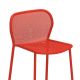 Chaise de bar empilable rouge écarlate DARWIN Emu