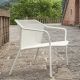 Fauteuil salon de jardin blanc DARWIN Emu