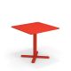 Table carrée 80 x 80 cm DARWIN Emu, coloris rouge écarlate