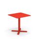 Table carrée 70 x 70 cm DARWIN Emu, coloris rouge écarlate