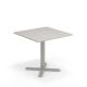 Table carrée 80 x 80 cm DARWIN Emu, coloris gris ciment