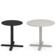 Tables rondes pliantes DARWIN Emu, noire Ø 60 et gris ciment Ø 80 cm 